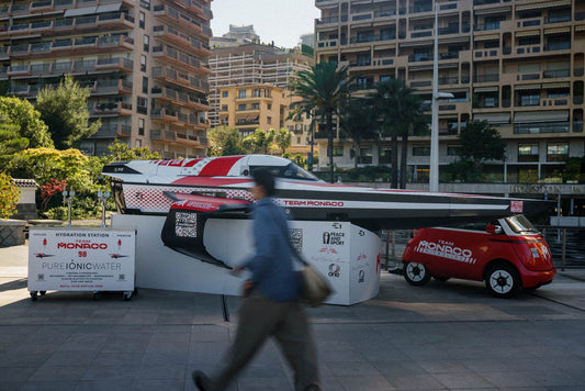 E1 TEAM MONACO® RACEBIRD DISPLAYED AT TOP MARQUES 2026