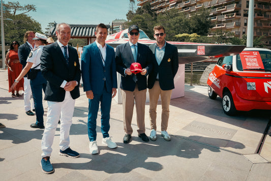 H.S.H. Prince Albert II of Monaco Meets the E1 Team Monaco at Top Marques Monaco